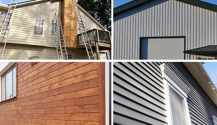 We offer wood, metal, and fiber cement siding options for your home.